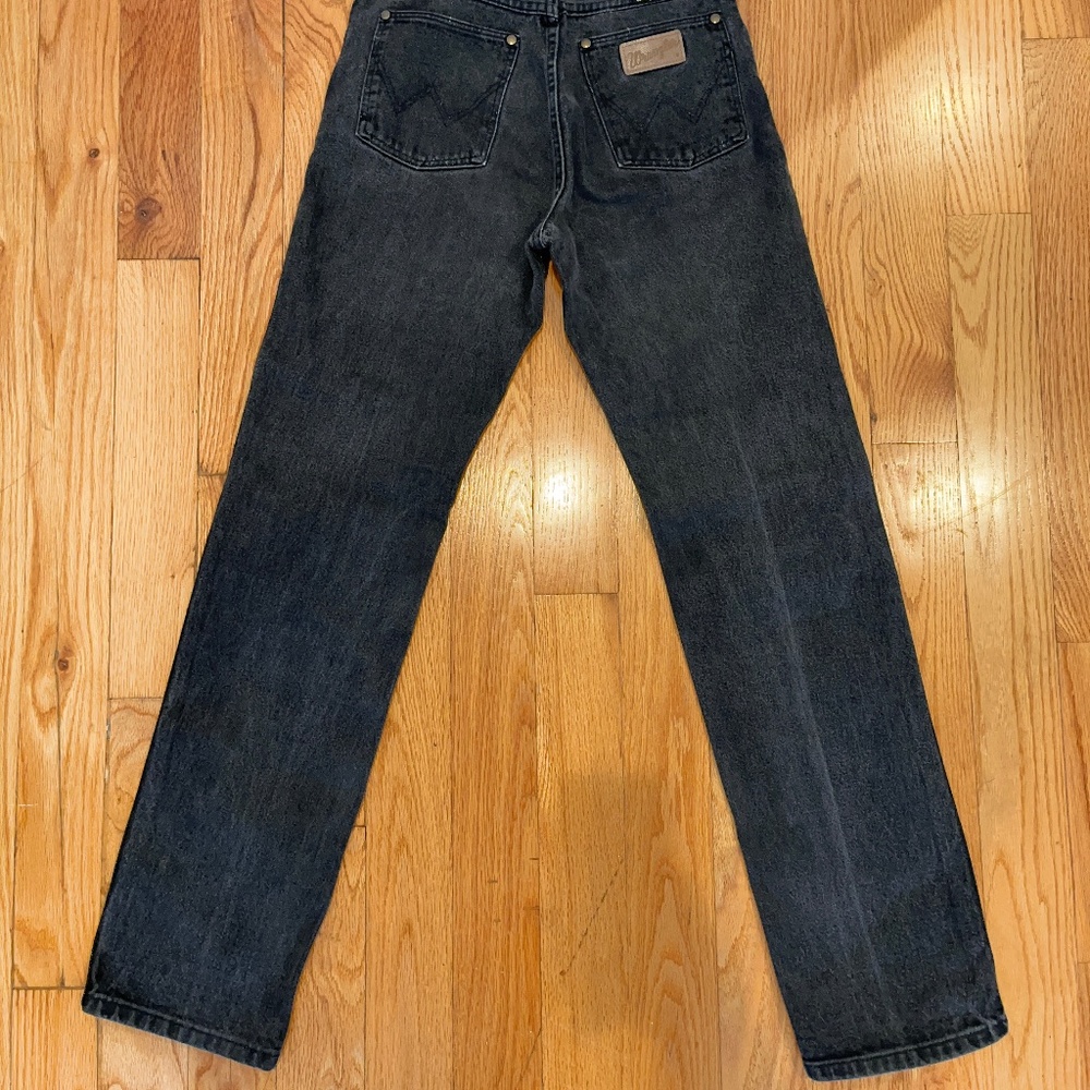 Wrangler Cowboy Cut VTG 013MBKG High Rise Black Denim Jeans - Size 11